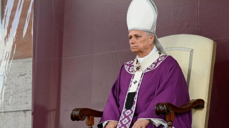 Pope Leo XIV during the celebration at the Verano Cemetery (@Vatican Media)