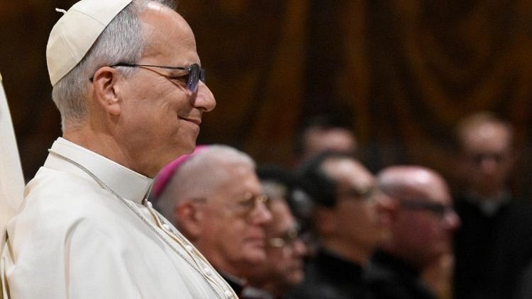 Paus Leo selama konser (@Vatican Media)