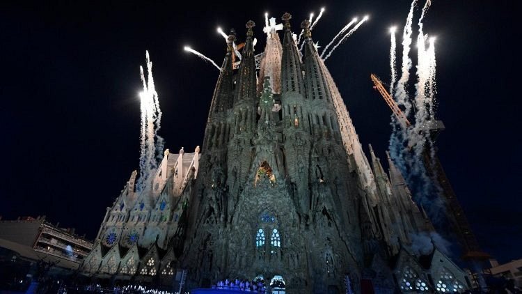 Celebration at the Basilica of the Sagrada Família (@Vatican Media)