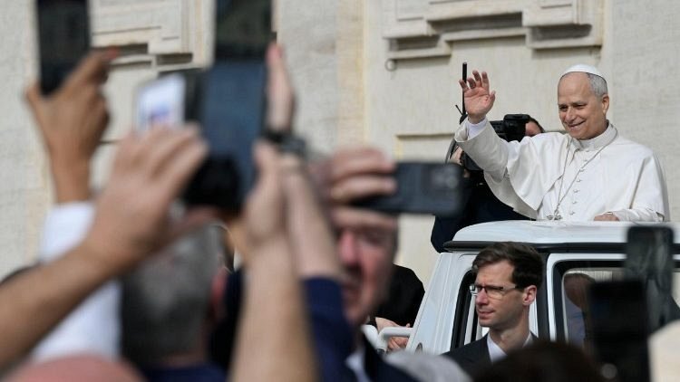 Pope Leo during the General Audience (@Vatican Media)