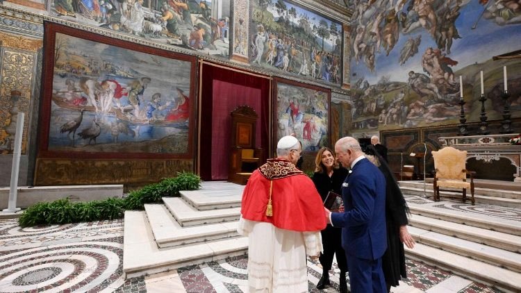 The Sistine Chapel hosted the ecumenical prayer service presided over by Pope Leo (@Vatican Media)