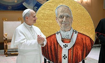 Mozaikowy portret papieża Leona został ukończony i zostanie umieszczony w katedrze św. Pawła poza miastem