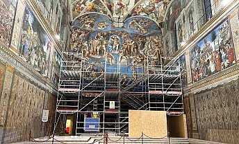 The Sistine Chapel: Michelangelo's The Last Judgment is currently undergoing extensive restoration