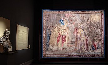 The exhibition “Barberini Carpet Workshop – The Resurrection of Jesus and the Consecration of St. Peter’s Basilica” has opened at the Vatican Museums