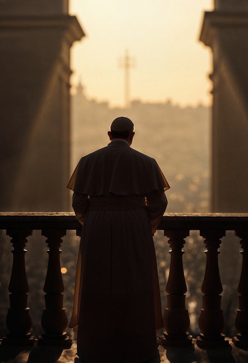 pope-silhouetted-sunrise