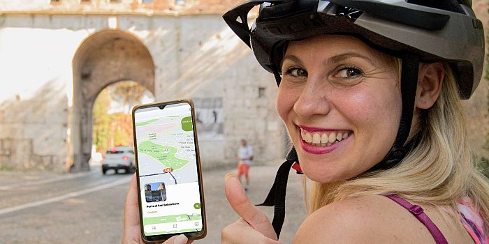 Rom: Highlights der Stadt und Via Appia Audio Guide mit E-Bike