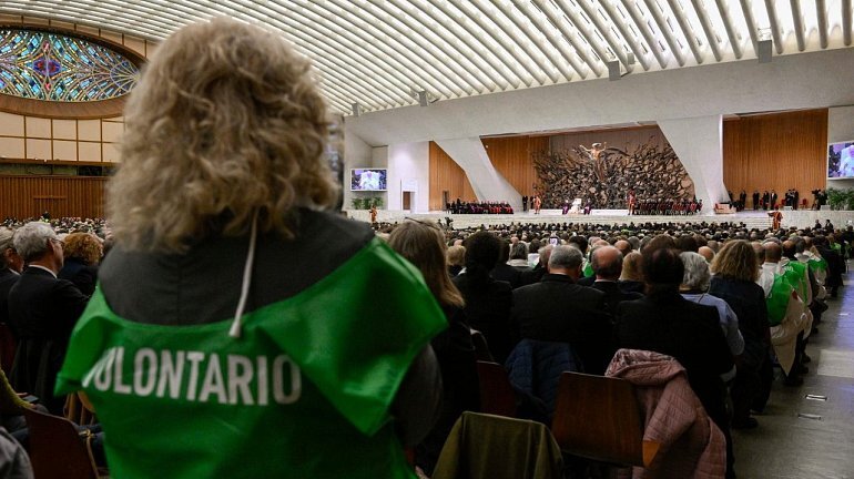 Der Papst sagte zu den Partnern der Jubiläumsfeierlichkeiten: „Danke, dass Sie Rom so gastfreundlich aufgenommen haben.“