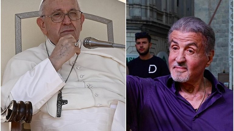 Sylvester Stallone e Papa Francesco