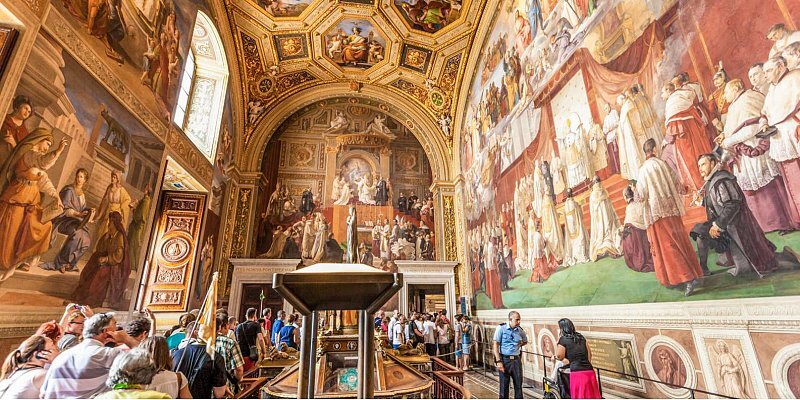 ローマバチカン美術館、システィーナ礼拝堂見学とバシリカ入場 ❒ Vatican Museum